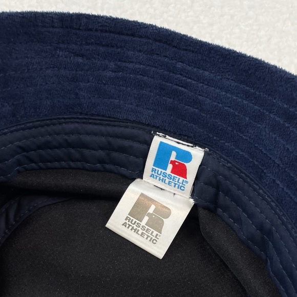 RUSSELL ATHLETIC • Navy Blue Terrorbird Media Terry Cloth Bucket Hat - Picture 6 of 16